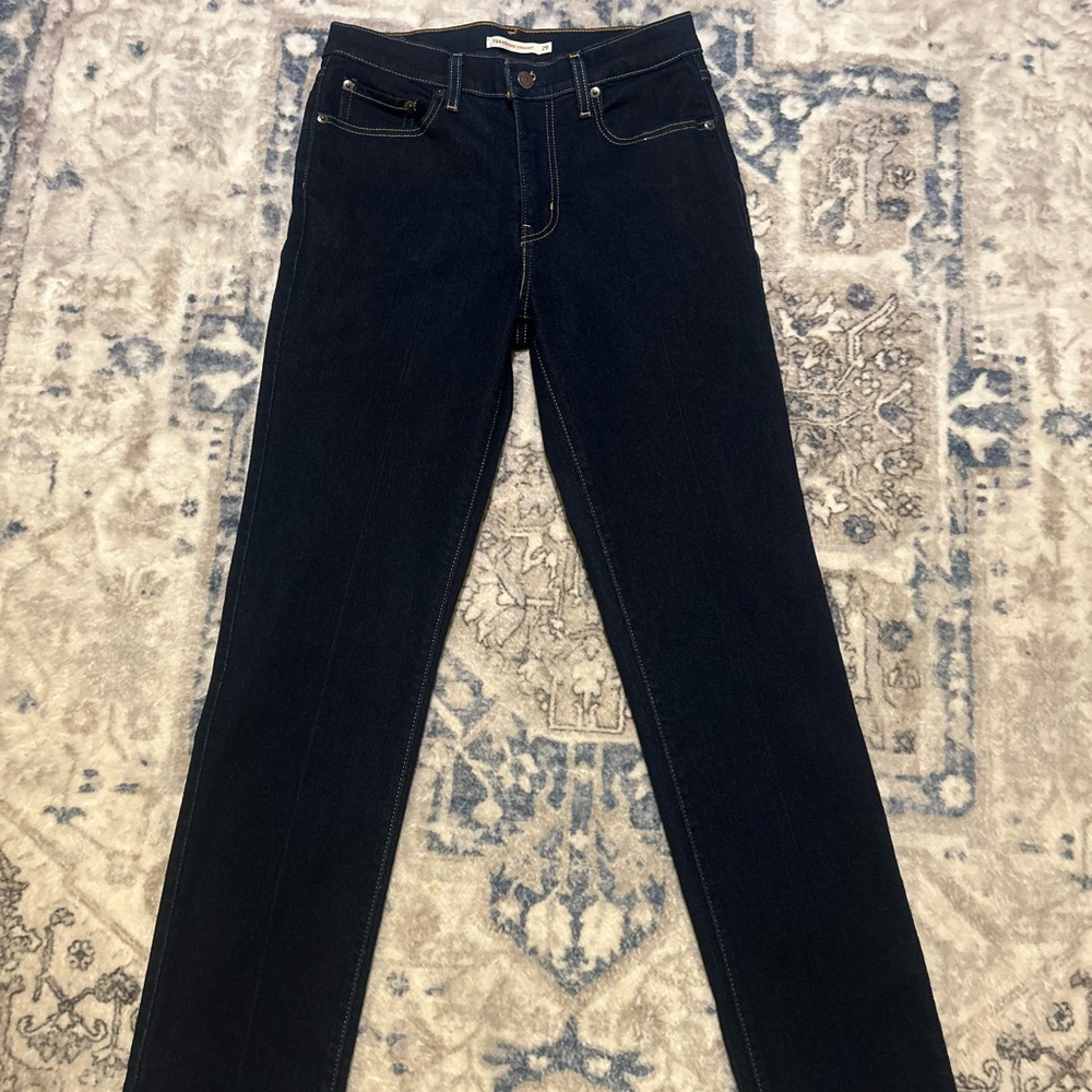 Levi's 724 high rise Women's Straight Leg Jeans - Dark Blue